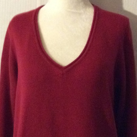 COPY - Eileen Fisher red merino wool wool tunic # M - Picture 2 of 8